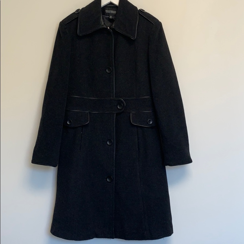 Donny Brook gray wool pea coat sz 8